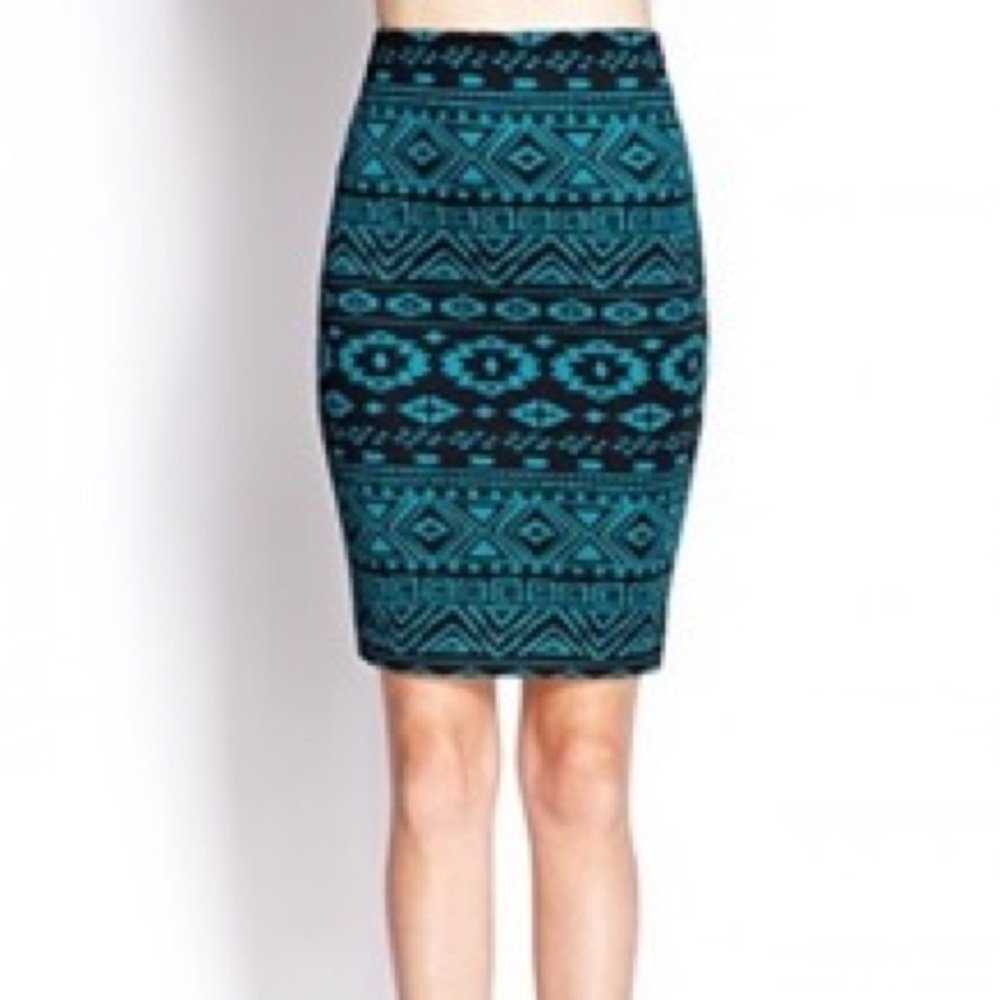 Print midi skirt